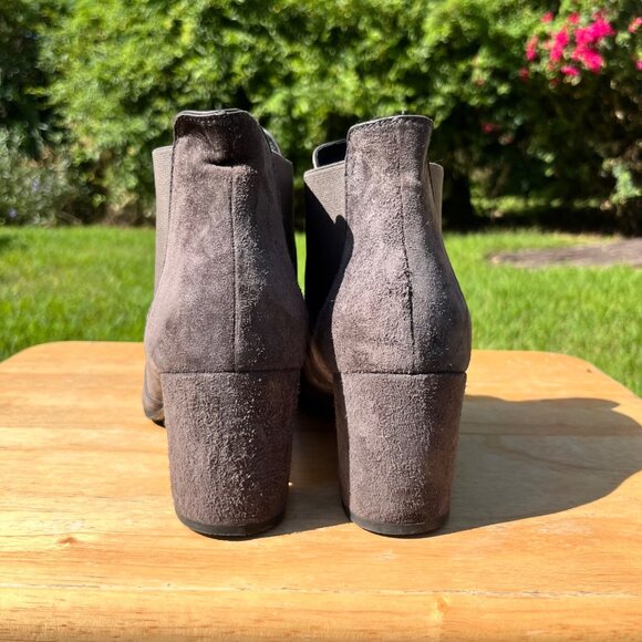 Pedro Garcia Gray Suede Leather Ankle Booties Size 41 / US 11 - Picture 4 of 7